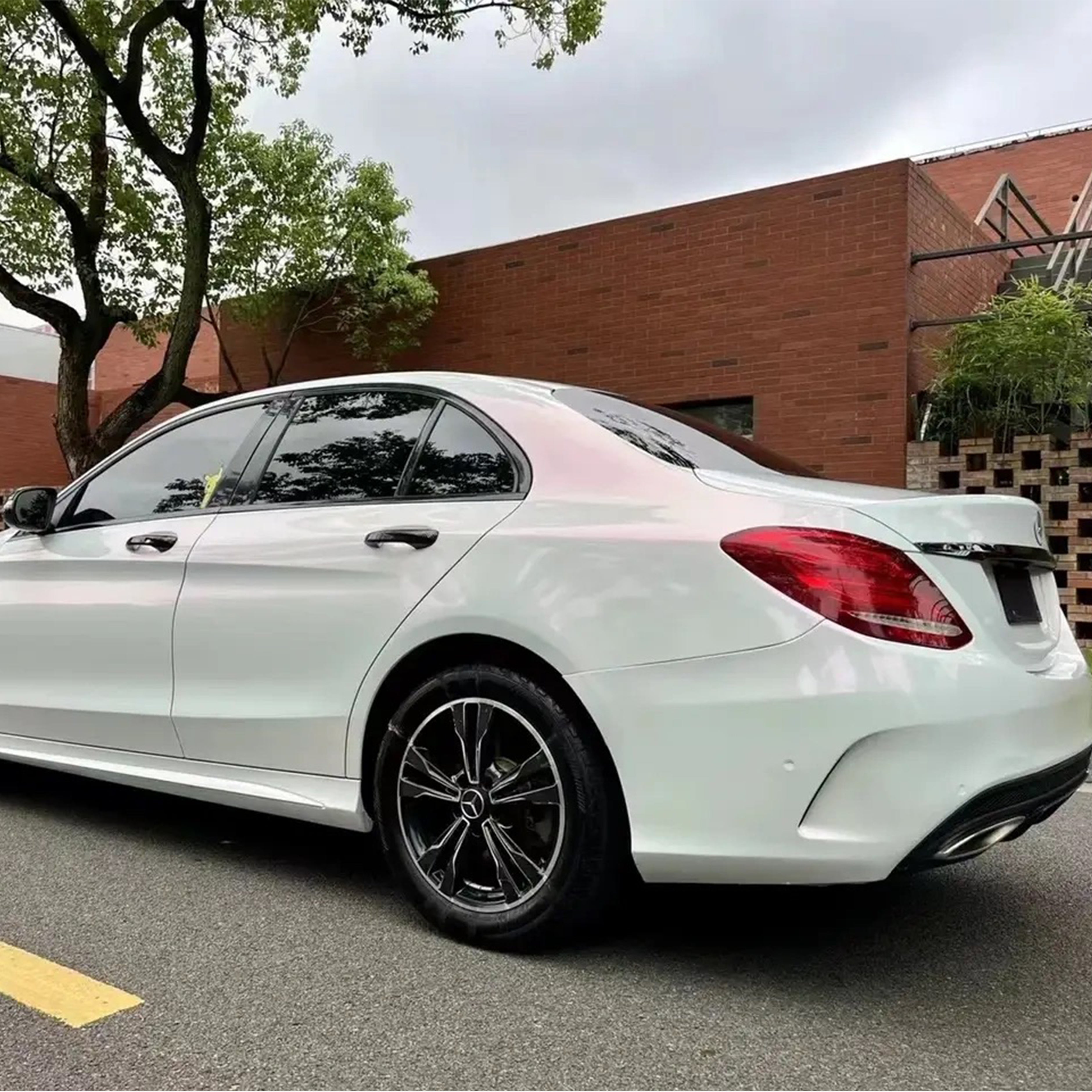 High Gloss Victory Red Metallic Vinyl Wrap Film